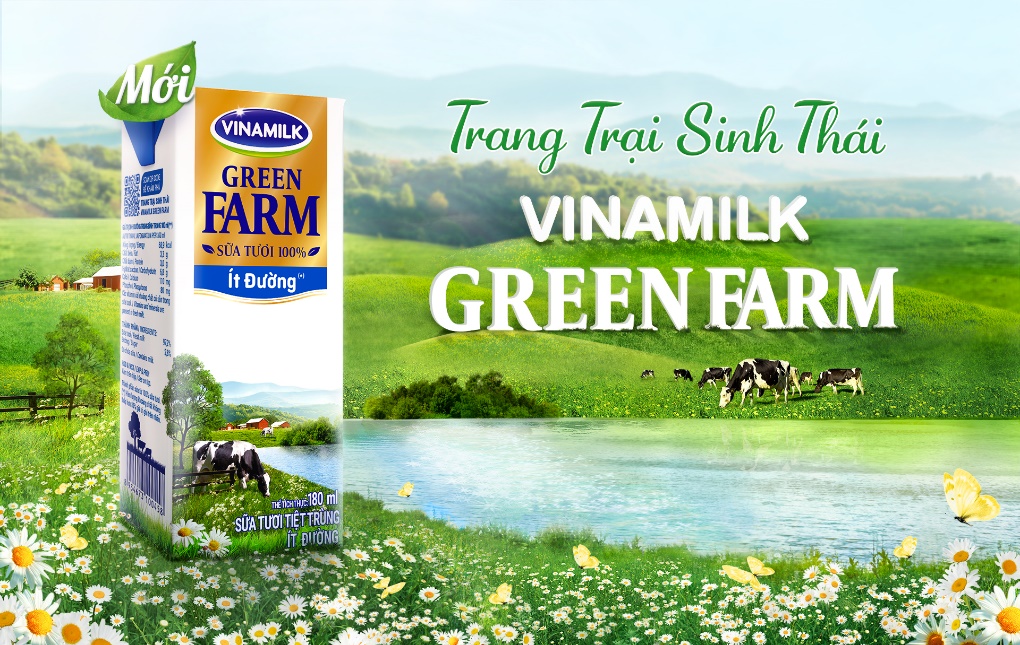 Sữa tươi Green Farm từ trang trại sinh thái
