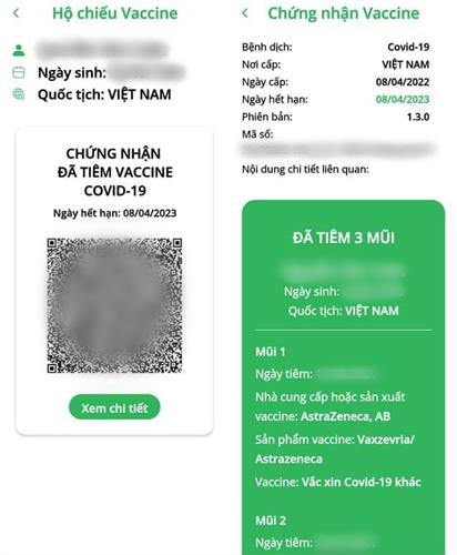 Đã có gần 500.000 người được cấp hộ chiếu vaccine
