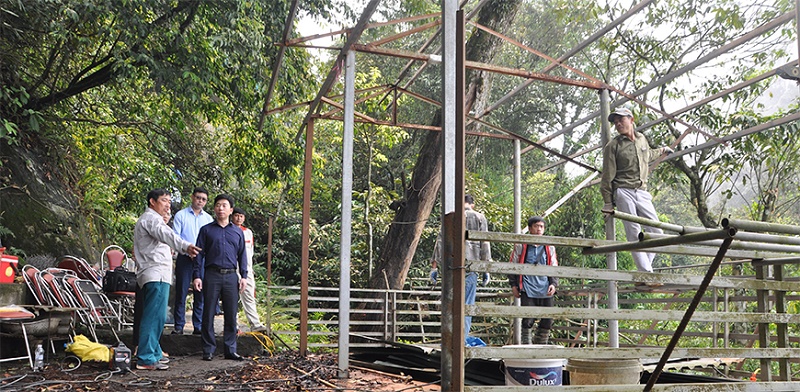 Tam Đảo, Vĩnh Phúc: Hết tháng 4 sẽ hoàn thành tháo dỡ các công trình vi phạm tại thác Bạc