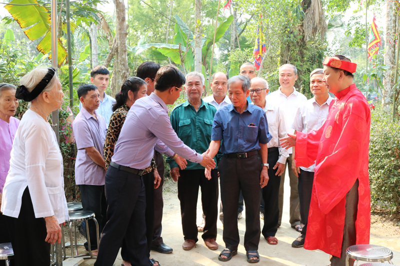 Hương Sơn, H&agrave; Tĩnh: Lễ kh&aacute;nh th&agrave;nh trung tu, t&ocirc;n tạo  DTLS cấp tỉnh nh&agrave; thờ Khai cơ hầu Đ&agrave;o Do&atilde;n Thắng