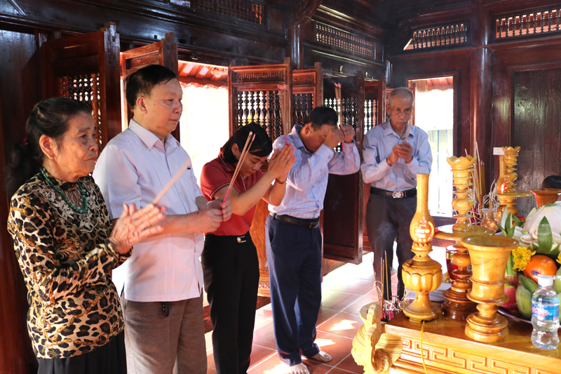 Hương Sơn, H&agrave; Tĩnh: Lễ kh&aacute;nh th&agrave;nh trung tu, t&ocirc;n tạo  DTLS cấp tỉnh nh&agrave; thờ Khai cơ hầu Đ&agrave;o Do&atilde;n Thắng