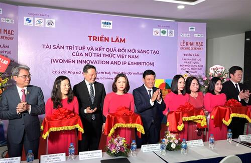 Triển lãm Tài sản trí tuệ và kết quả đổi mới sáng tạo của nữ trí thức Việt Nam