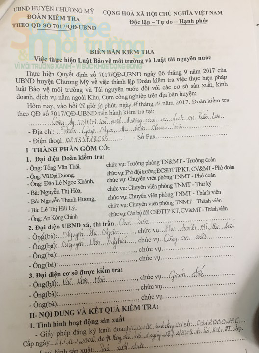 Chương Mỹ (Hà Nội): Người dân tố doanh nghiệp xả thải gây ảnh hưởng đến hoa màu
