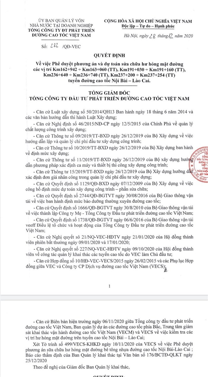 Hoạt động sửa chữa, duy tu bảo dưỡng đường cao tốc - Thực trạng và giải pháp