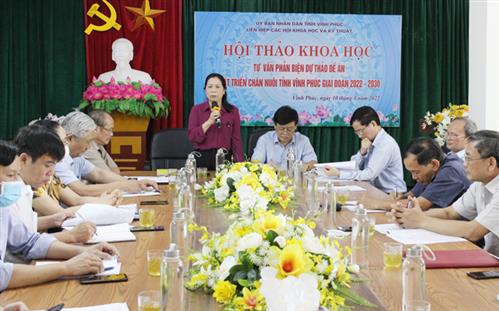 Tư vấn phản biện Đề án phát triển chăn nuôi giai đoạn 2022-2030 tại Vĩnh Phúc
