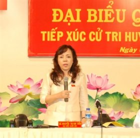 bo truong nguyen thi kim tien tiep xuc cu tri tai tphcm