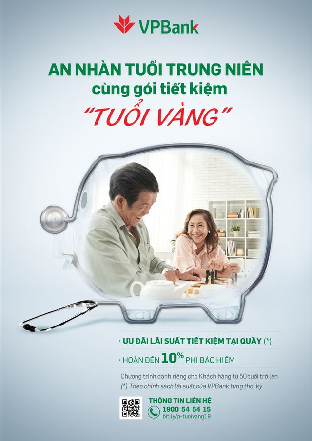 VPBank ra mắt g&oacute;i ưu đ&atilde;i tiết kiệm &ldquo;Tuổi v&agrave;ng&rdquo; d&agrave;nh cho kh&aacute;ch h&agrave;n tr&ecirc;n 50 tuổi