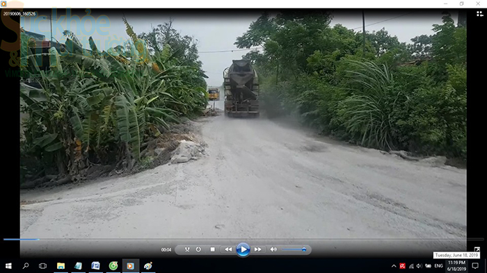 Bắc Giang: H&agrave;ng loạt trạm trộn b&ecirc; t&ocirc;ng ngo&agrave;i đ&ecirc; s&ocirc;ng Cầu bị phản &aacute;nh g&acirc;y &ocirc; nhiễm