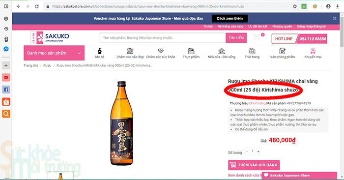 C&ocirc;ng ty TNHH B&aacute;n lẻ Sakuko Việt Nam &ldquo;ngang nhi&ecirc;n&rdquo; quảng c&aacute;o rượu tr&ecirc;n 15 độ