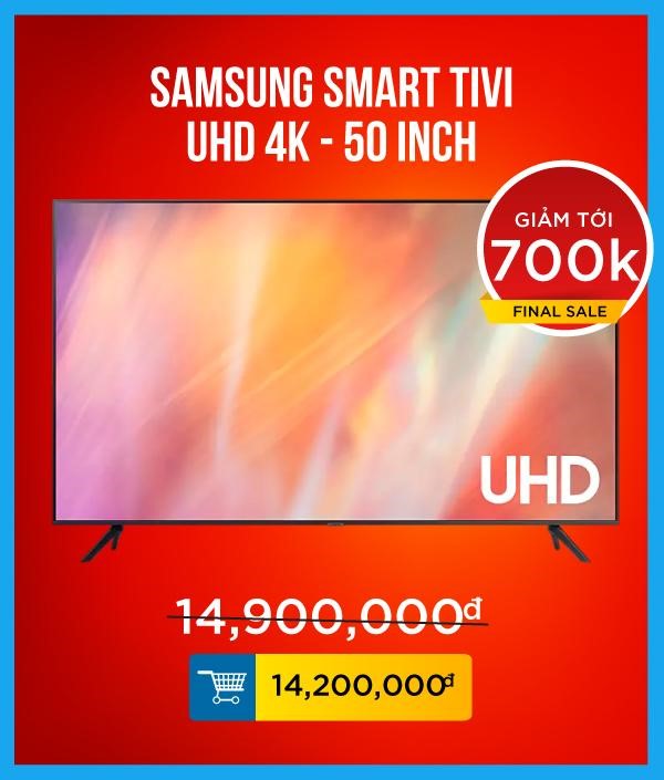 Đồng hành cùng Tuyển Việt Nam tại vòng loại World Cup 2022, Sunshine Mall giảm giá cực sốc Tivi Samsung