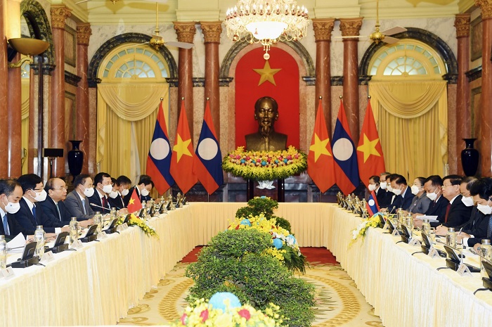 Tổng Bí thư, Chủ tịch nước Lào kết thúc tốt đẹp chuyến thăm hữu nghị chính thức Việt Nam