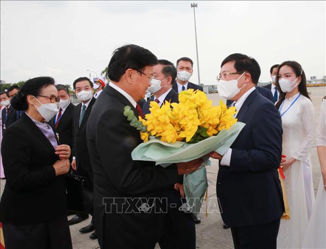 Tổng Bí thư, Chủ tịch nước Lào kết thúc tốt đẹp chuyến thăm hữu nghị chính thức Việt Nam