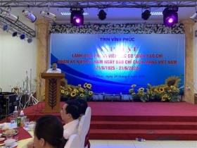 vinh phuc to chuc gap mat cac co quan bao chi nhan dip ky niem 97 nam ngay bao chi cach mang viet nam