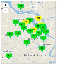 ha noi chat luong khong khi tiep tuc duy tri o muc do tot