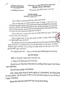 xu phat doanh nghiep xay dung cong trinh trai phep tai vinh phuc