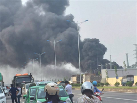 thai nguyen chay tram bien ap 110kv tai kcn yen binh