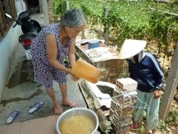 thanh hoa nhieu ho dan su dung nguon nuoc nhiem man nghiem trong