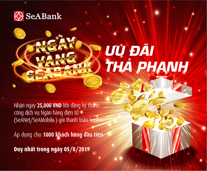 Hàng nghìn quà tặng trong ngày vàng khuyến mại tại Seabank