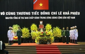 cu hanh trong the le quoc tang nguyen tong bi thu le kha phieu