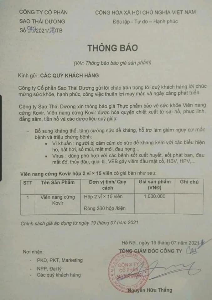 C&ocirc;ng ty CP Sao Th&aacute;i Dương c&oacute; đang đ&aacute;nh mất l&ograve;ng tin của người ti&ecirc;u d&ugrave;ng?