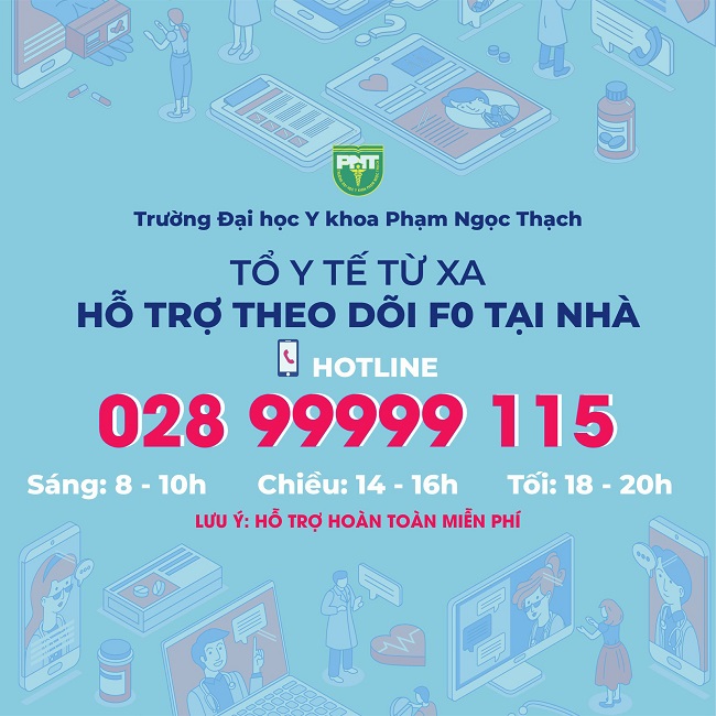 Tổ Y tế từ xa hỗ trợ chăm s&oacute;c F0 triệu chứng nhẹ c&aacute;ch ly tại nh&agrave; tr&ecirc;n địa b&agrave;n TP. Hồ Ch&iacute; Minh