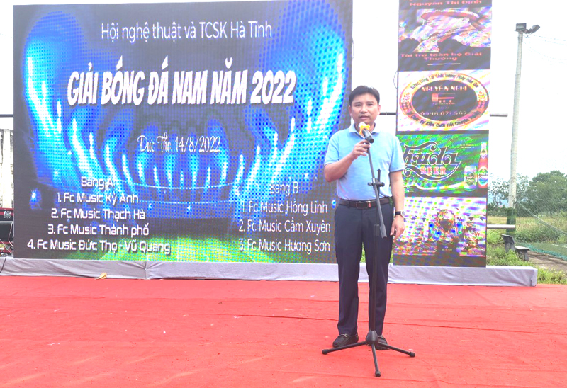  Khai mạc giải bóng đá cúp FC Music Hà Tĩnh lần thứ III năm 2022