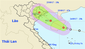 thoi tiet ngay 259 ap thap nhiet doi vao dat lien bac bo mua to