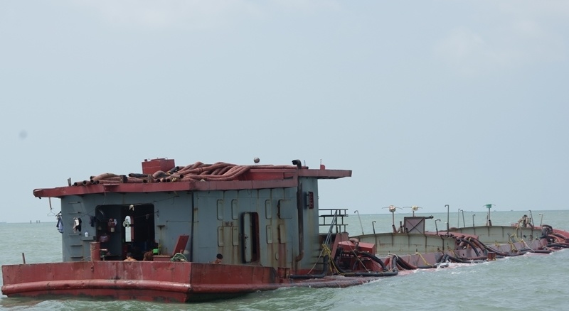 Bộ đội Biên phòng tỉnh Bà Rịa Vũng tàu điều tra nguồn gốc hàng nghìn m3 cát lậu
