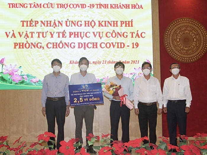 Khánh Hòa: Tiếp nhận 4,6 tỷ đồng của 9 đơn vị, doanh nghiệp ủng hộ công tác phòng, chống dịch Covid-19