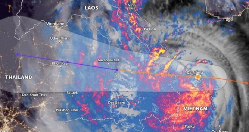 Trong 12 giờ tới, b&atilde;o số 4 suy yếu th&agrave;nh &aacute;p thấp nhiệt đới