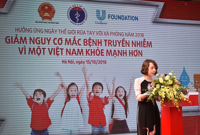 Mít tinh hưởng ứng Ngày Thế giới rửa tay với và phòng năm 2018