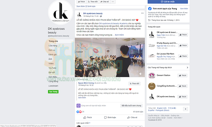 Thẩm mỹ viện DK Eyebrowns & Beauty có hành vi “gian trá” với chính quyền địa phương?