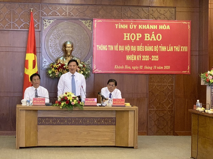 Họp báo về Đại hội đại biểu Đảng bộ tỉnh Khánh Hòa lần thứ XVIII