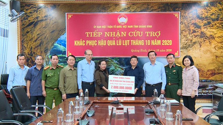 Vĩnh Phúc: Ủng hộ hơn 10 tỷ đồng cho 5 tỉnh miền Trung