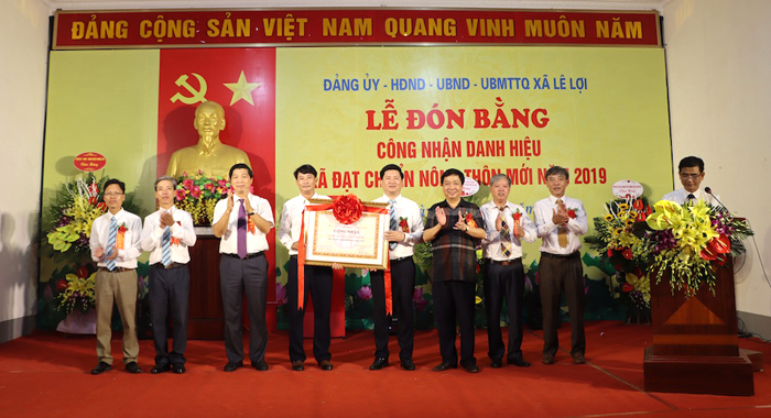 UBND Xã Lê Lợi - Thường Tín đổi mới tích cực trong xây dựng nông thôn mới.
