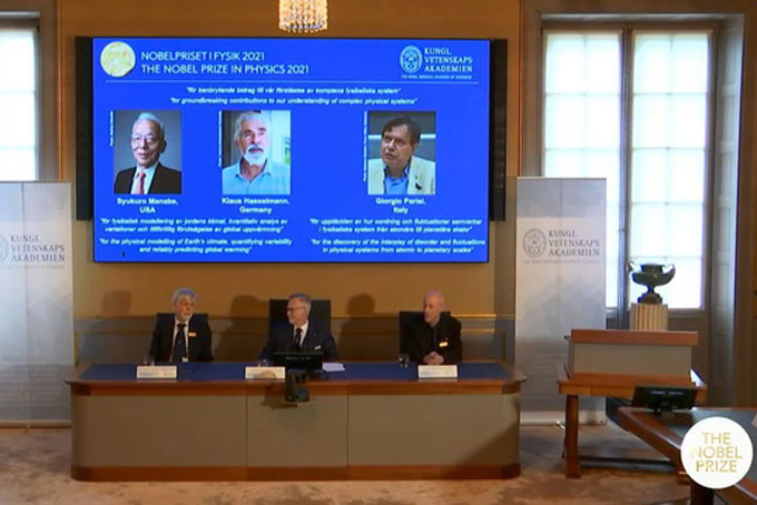 Giải Nobel Vật lý 2021: Mô hình hóa biến đổi khí hậu