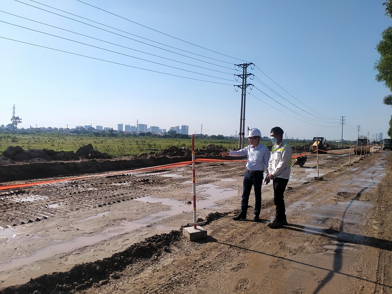 Hưng Yên: Dự án thi công ĐT.382B nhánh phải hoàn thiện công tác vệ sinh môi trường