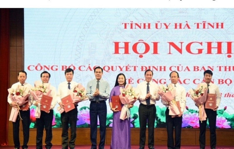 Hà Tĩnh bổ nhiệm, luân chuyển các cán bộ lãnh đạo chủ chốt