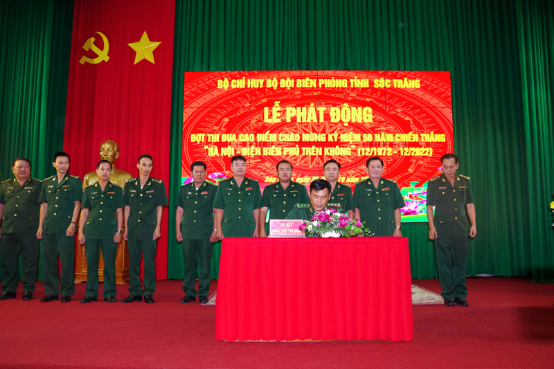 BĐBP Sóc Trăng phát động thi đua kỷ niệm 50 năm Chiến thắng “Hà Nội - Điện Biên Phủ trên không”