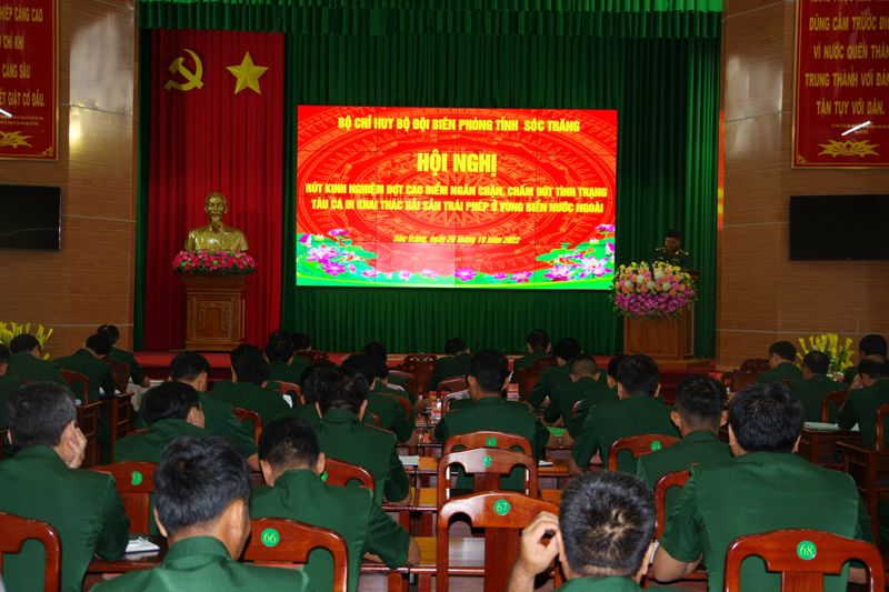 BĐBP Sóc Trăng rút kinh nghiệm đợt cao điểm chống khai thác hải sản bất hợp pháp