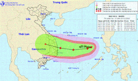 bao so 6 giat cap 15 gay mua bao o khu vuc giua bien dong