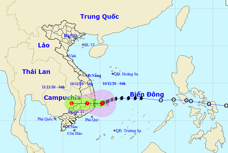 Bão số 12 đổ bộ các tỉnh Bình Định - Ninh Thuận, mưa lớn nhiều nơi