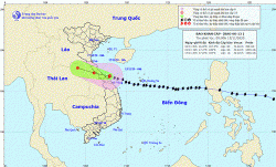 bao so 13 di vao dat lien cac tinh tu ha tinh den thua thien hue va suy yeu