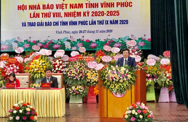 Đại hội lần thứ VIII Hội Nhà báo tỉnh Vĩnh Phúc