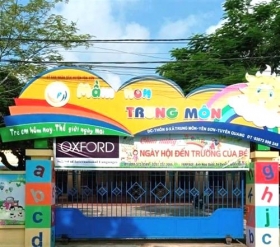 truong mam non trung mon dat thanh tich cao trong cong tac cham soc giao duc tre