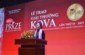 le trao giai thuong kova 2017 vinh danh cong trinh khoa hoc co tinh ung dung cao