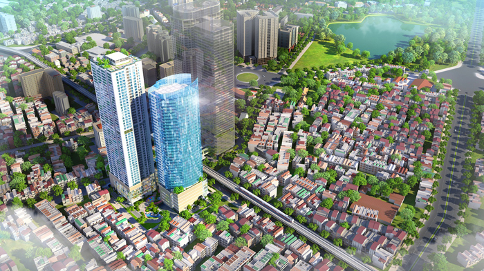 Sắp ra mắt trung tâm thương mại và văn phòng Tháp đôi FLC Cầu Giấy