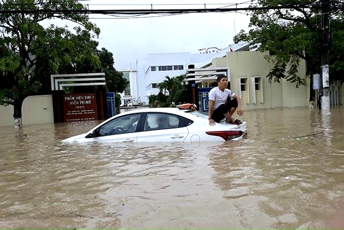 Đã có mưa to đến rất to gây lũ lụt tại Khánh Hòa