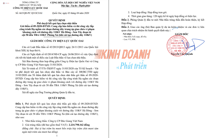 Nhận diện thực trạng và kiểm soát bất cập trong công tác đấu thầu - Bài 1: Nhà thầu Đức Giang - Trúng thầu khi… hồ sơ không hợp lệ