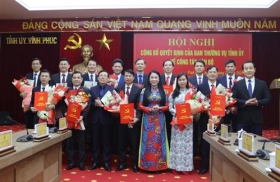 vinh phuc dieu dong bo nhiem nhieu lanh dao chu chot